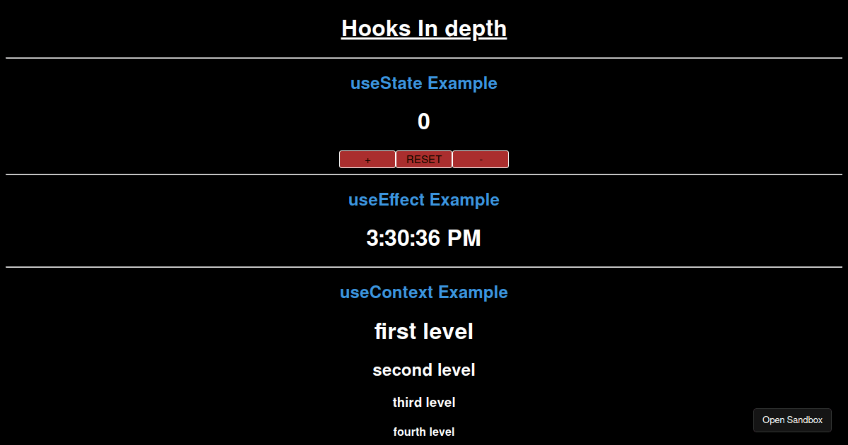 hooks - Codesandbox