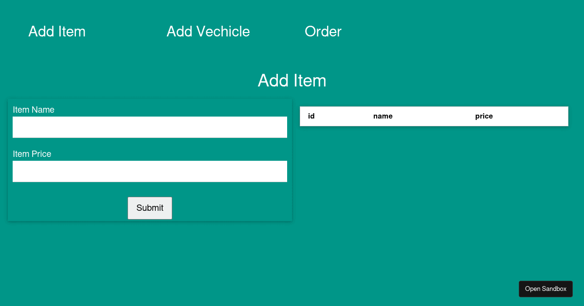 react - Codesandbox