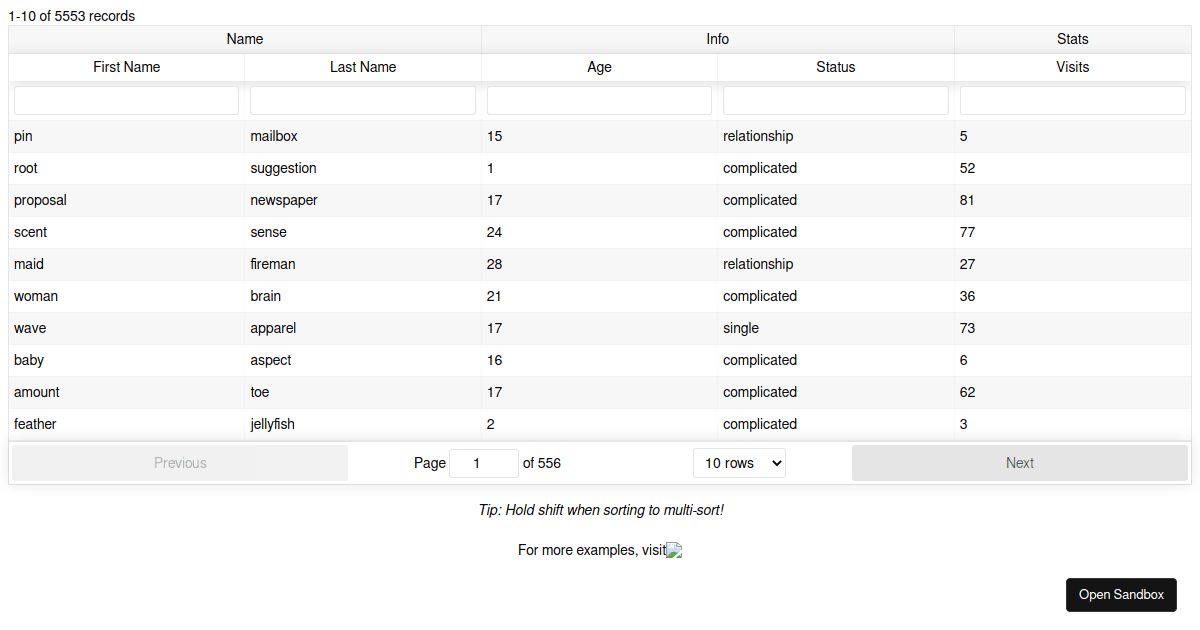 react-table-simple-table-codesandbox