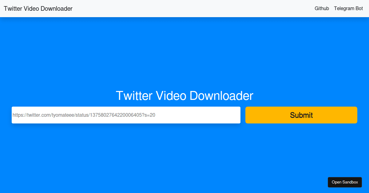 GitHub - mstfsnc/twitter-video-downloader-extension: Twitter video download  extension