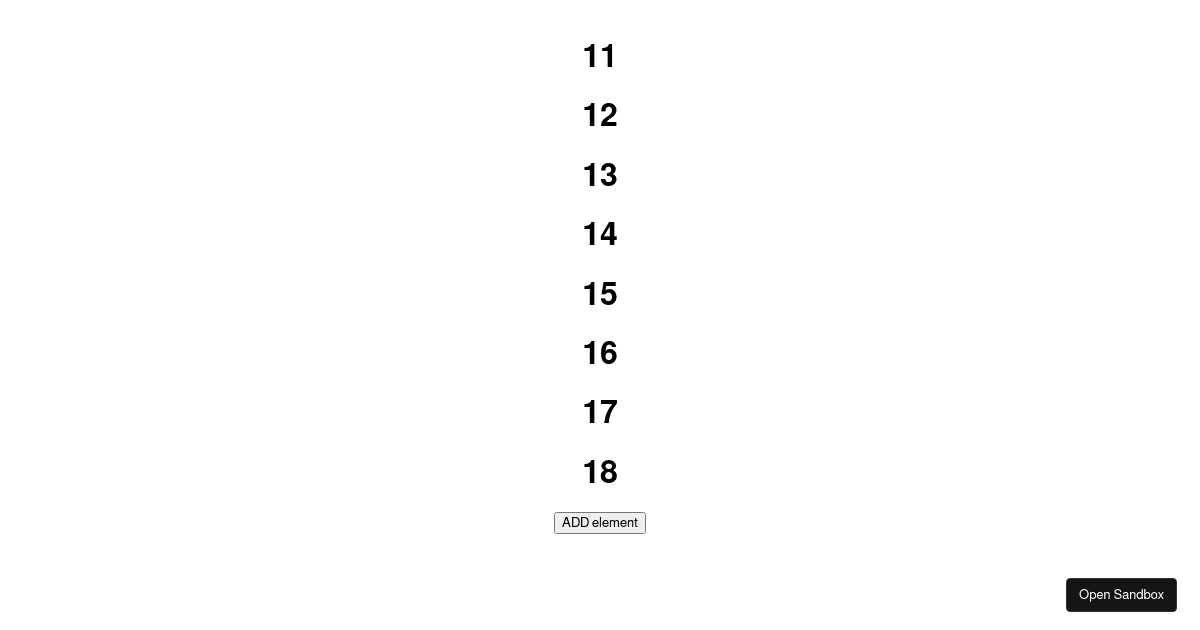 chat scroll example (forked) - Codesandbox
