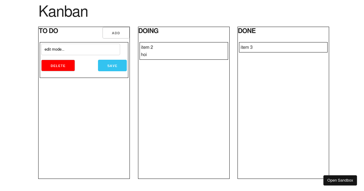 kanban-mockup - Codesandbox