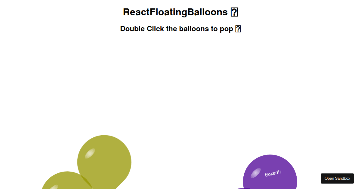 react-floating-balloons-basic-example (forked) - Codesandbox