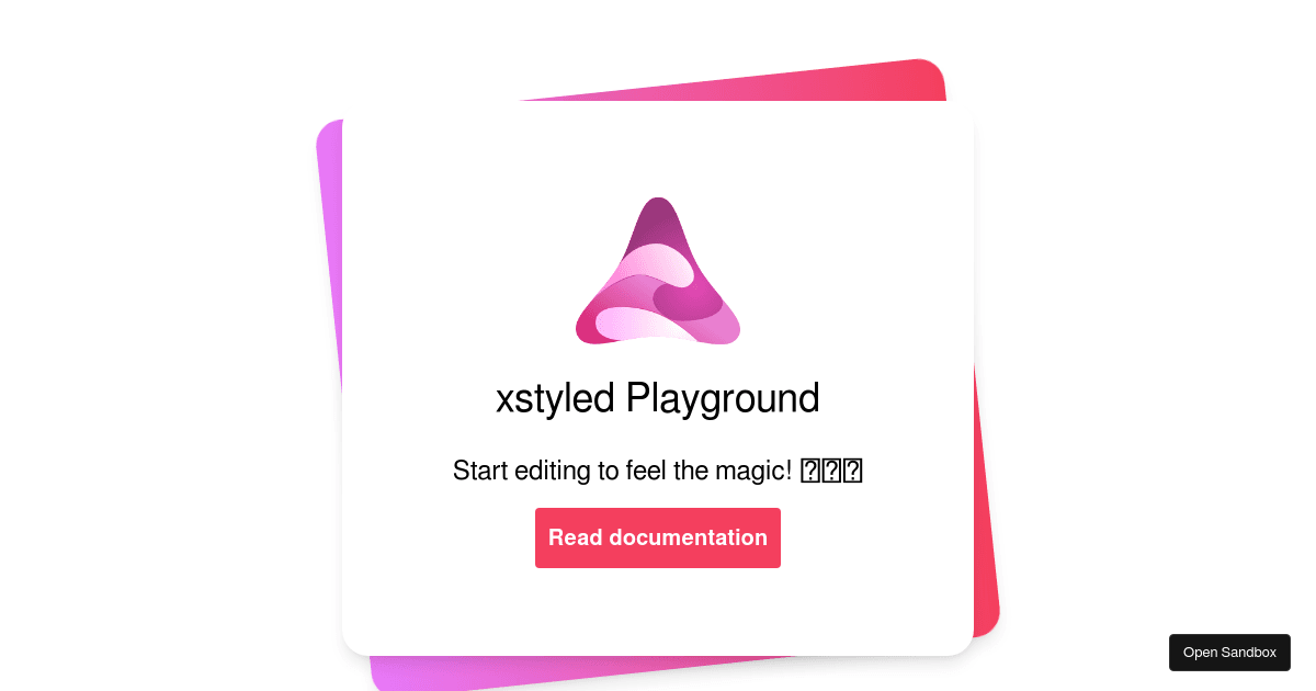 xstyled v2 — Playground (forked) - Codesandbox