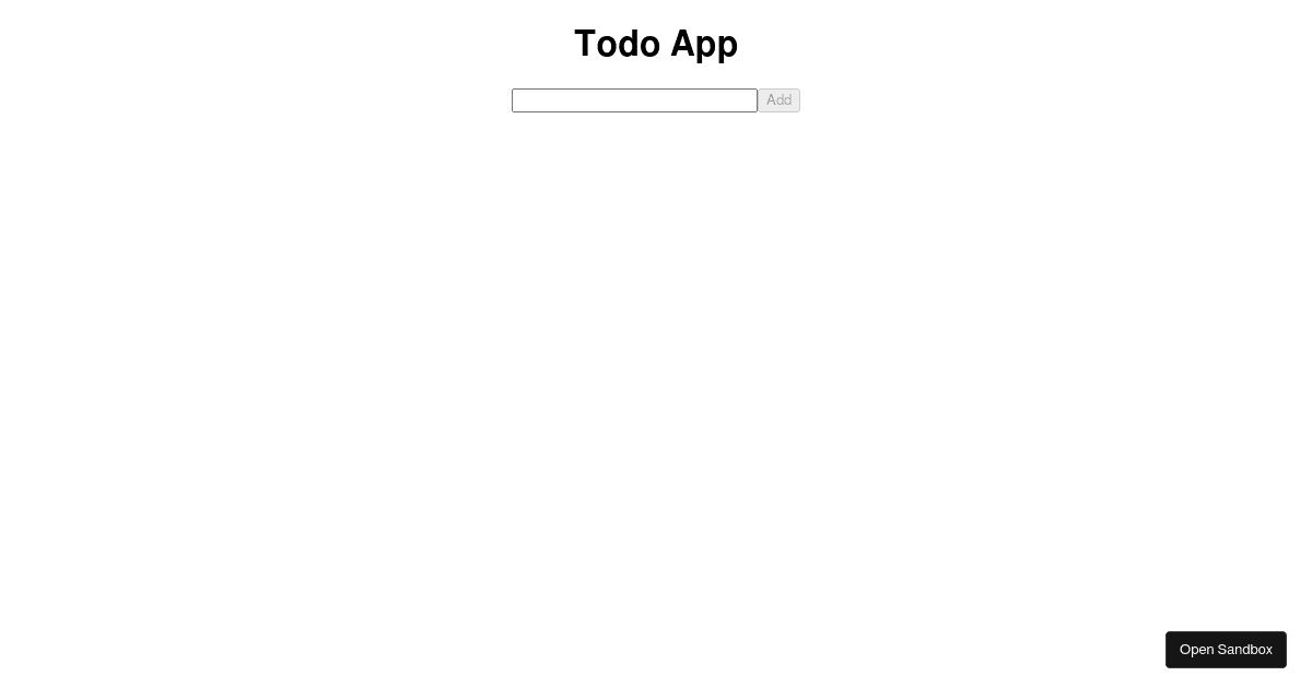 to-do app (forked) - Codesandbox
