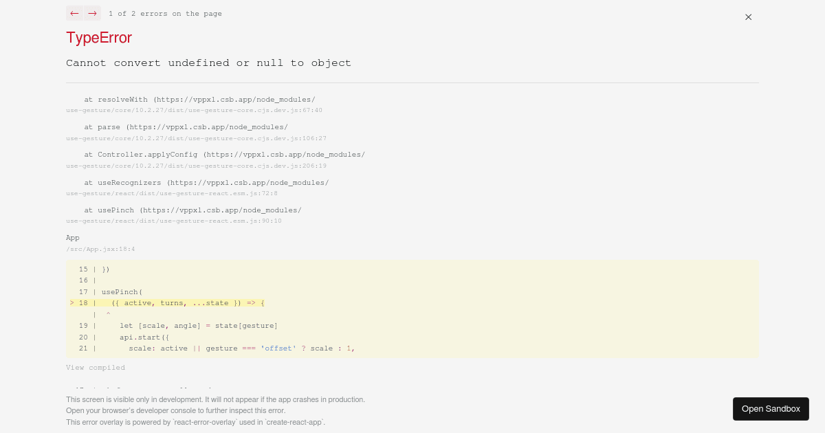 gesture-pinch - Codesandbox