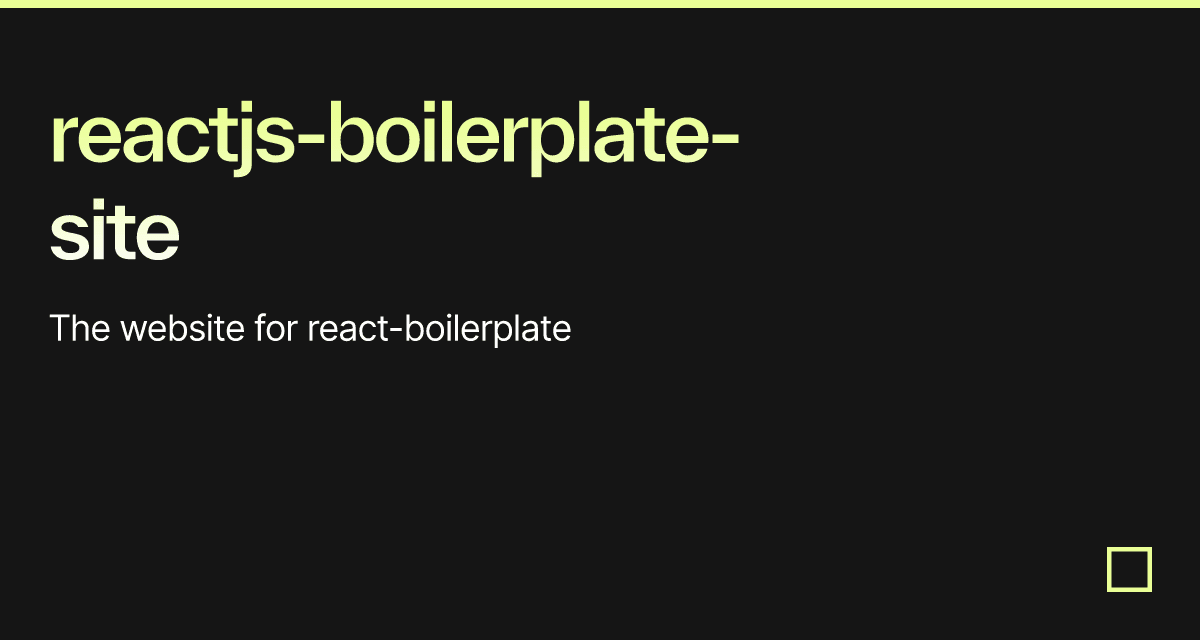 reactjs-boilerplate-site - Codesandbox