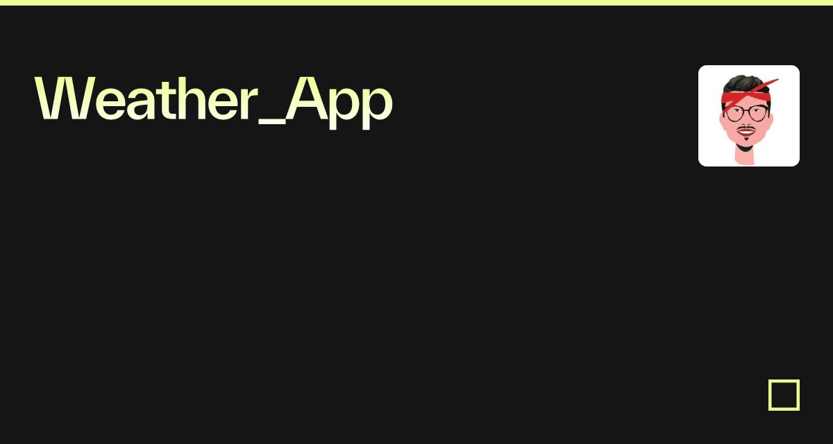 Weather_App - Codesandbox