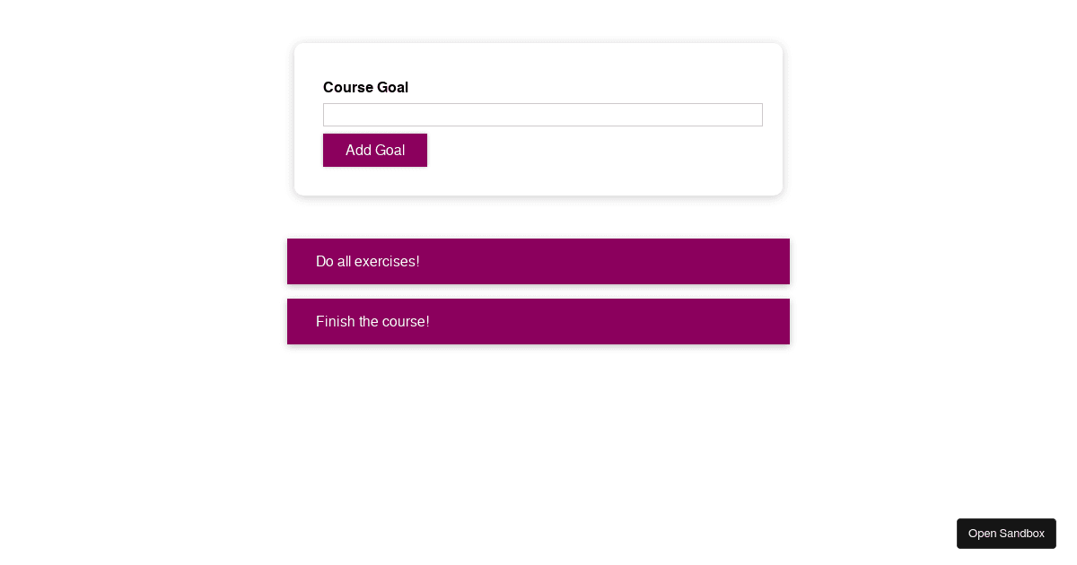 react - Codesandbox