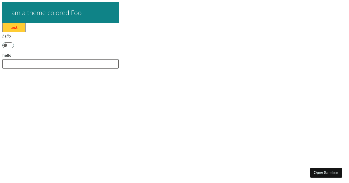 Fluent UI ThemeProvider and makeStyles example (forked) - Codesandbox