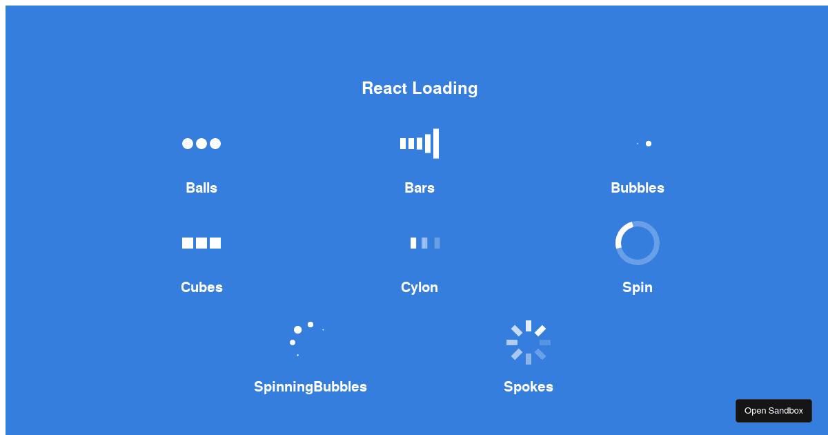 React Loading Demo - Codesandbox