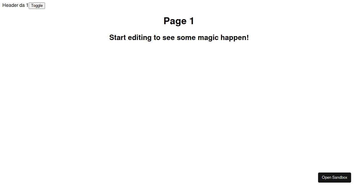 HEADER - Codesandbox