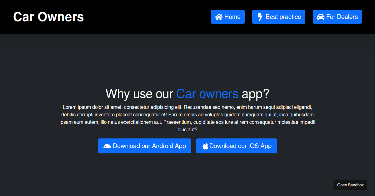 car-react - Codesandbox