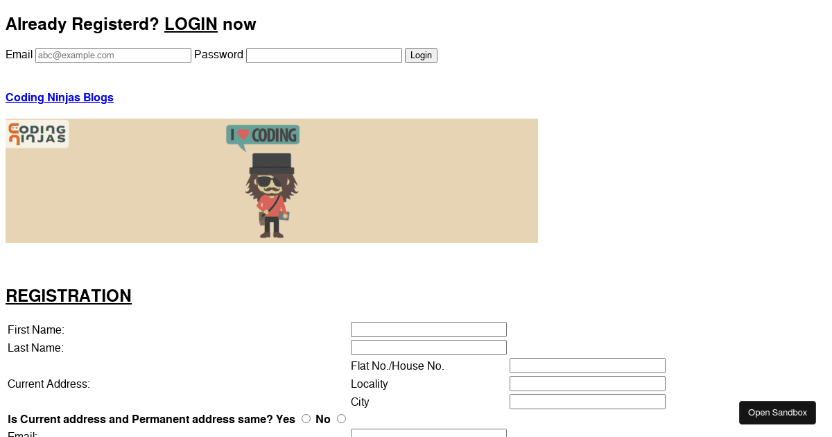 Create multiple forms (forked) - Codesandbox