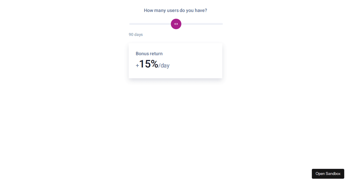 React Pricing Slider - #2 (forked) - Codesandbox