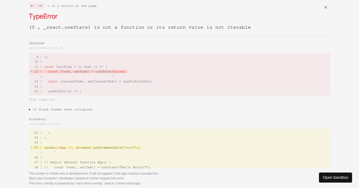 simple react (forked) - Codesandbox
