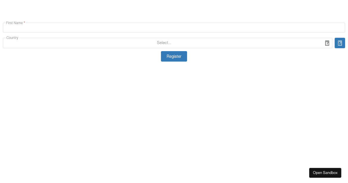 Lookup with create button - Codesandbox