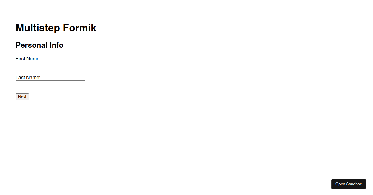 multistep-formik - Codesandbox