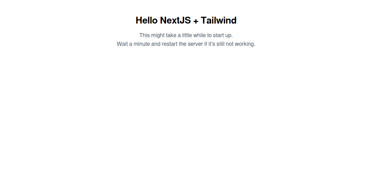 NextJS 10 + Tailwind 2.0 - Codesandbox