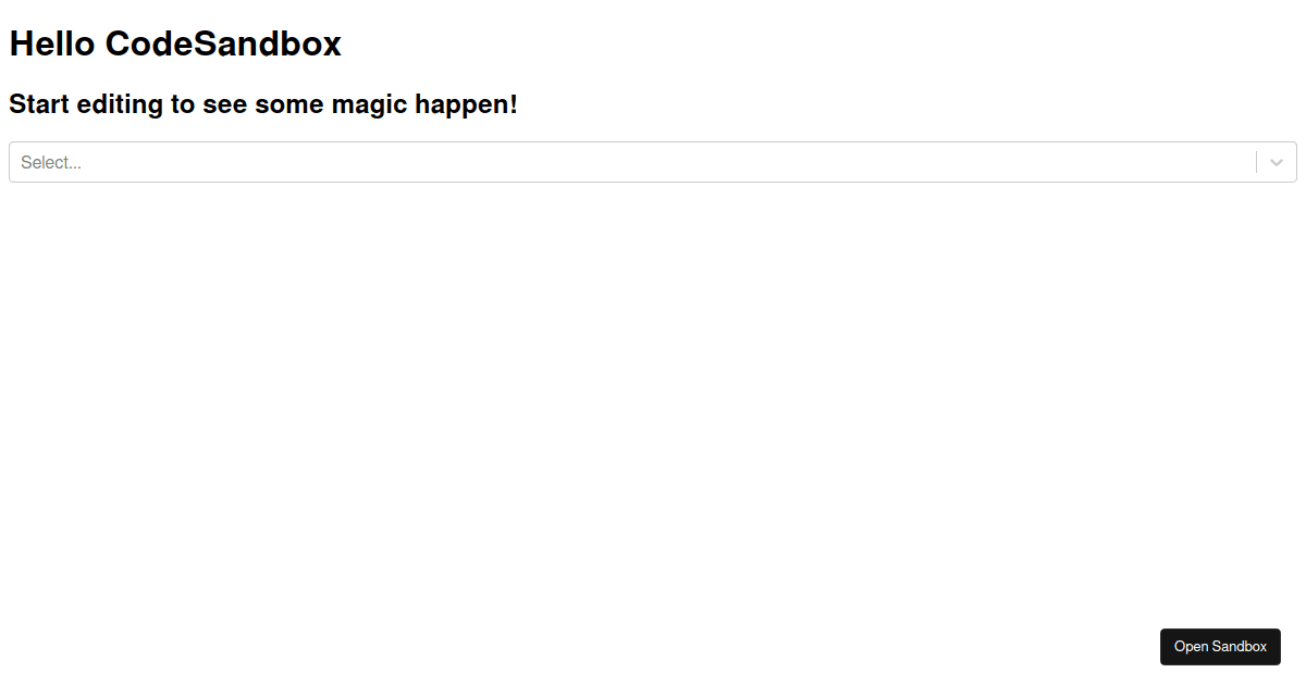 React-select Open/Close Animation (forked) - Codesandbox