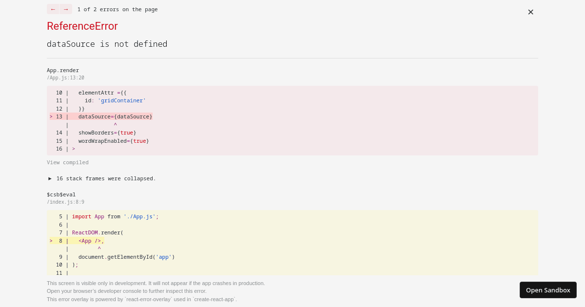 Remote Grouping - DevExtreme Data Grid - Codesandbox