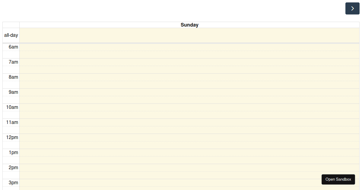 Fullcalendar react codesandbox