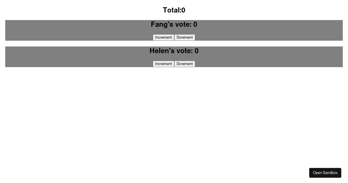 react - Codesandbox