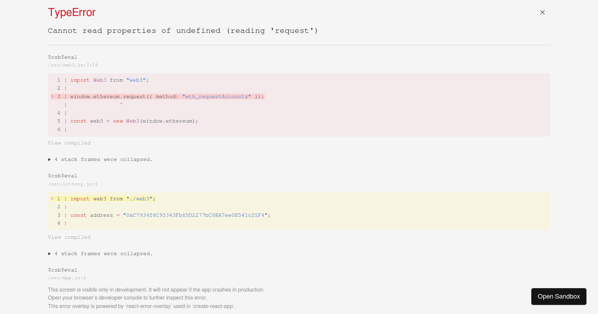 react - Codesandbox