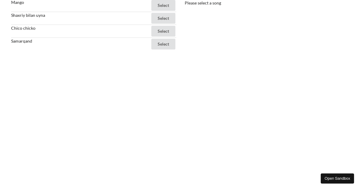 react - Codesandbox