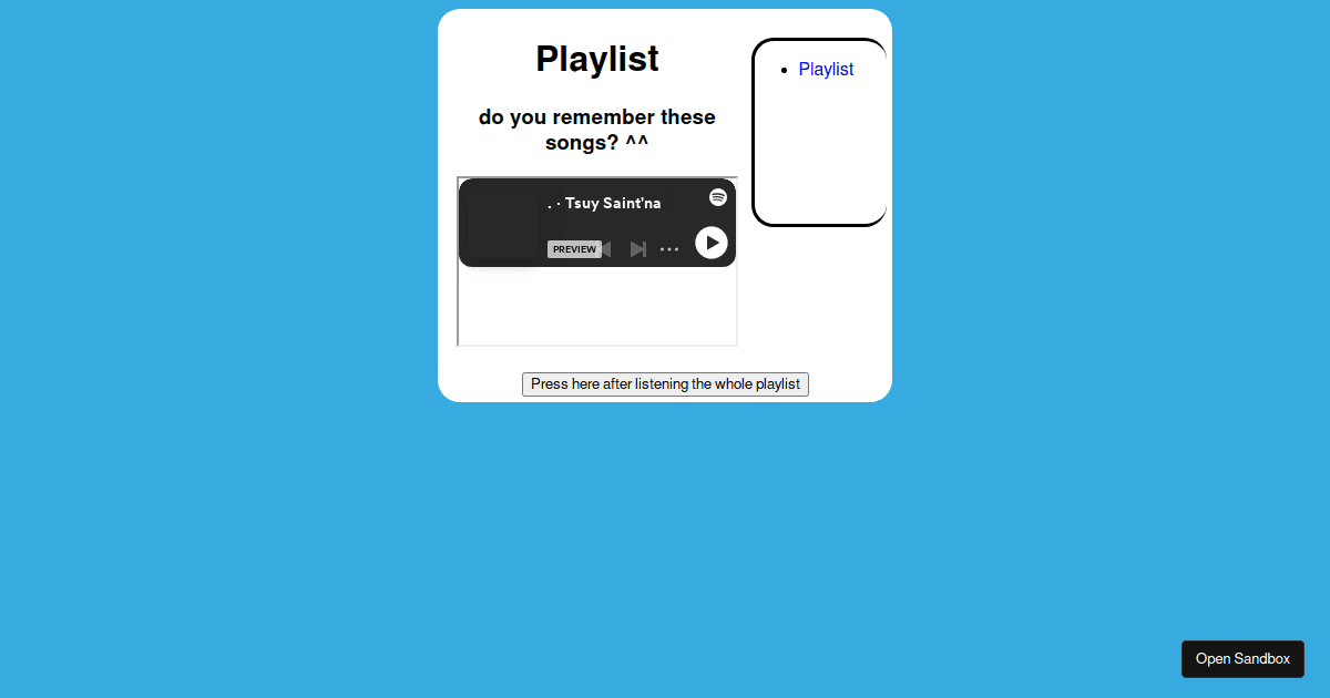 react - Codesandbox
