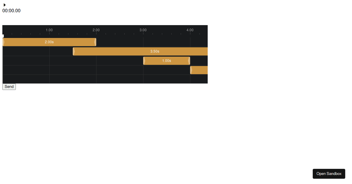 Timeline Editor - Codesandbox