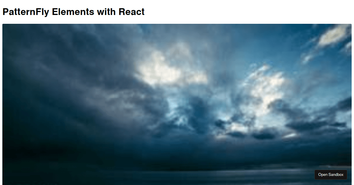 PatternFly Elements with React (pfe-card and pfe-cta) - Codesandbox