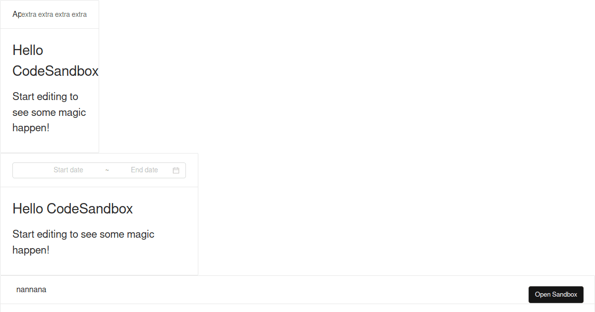 Antd-Card-Issue-Demo - Codesandbox
