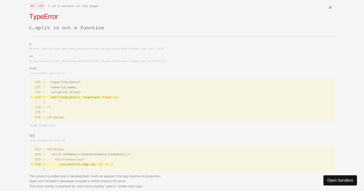 React Hook Form - Controlled Input (forked) - Codesandbox
