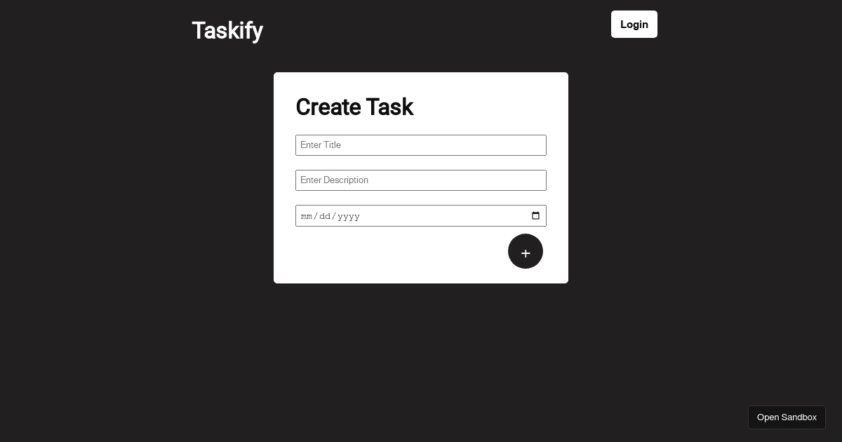 Assignment - Codesandbox