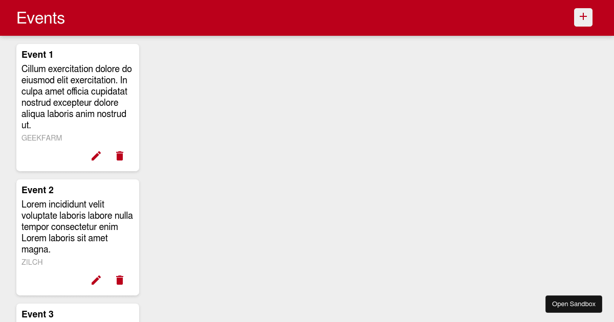 react - Codesandbox