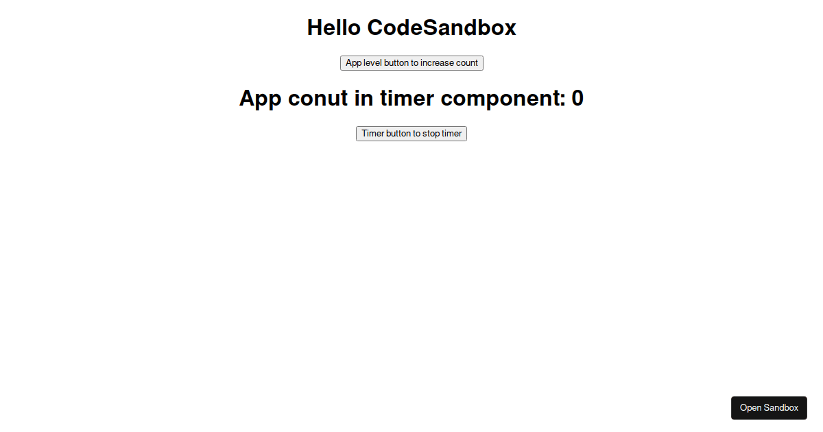 useRef with setInterval - Codesandbox