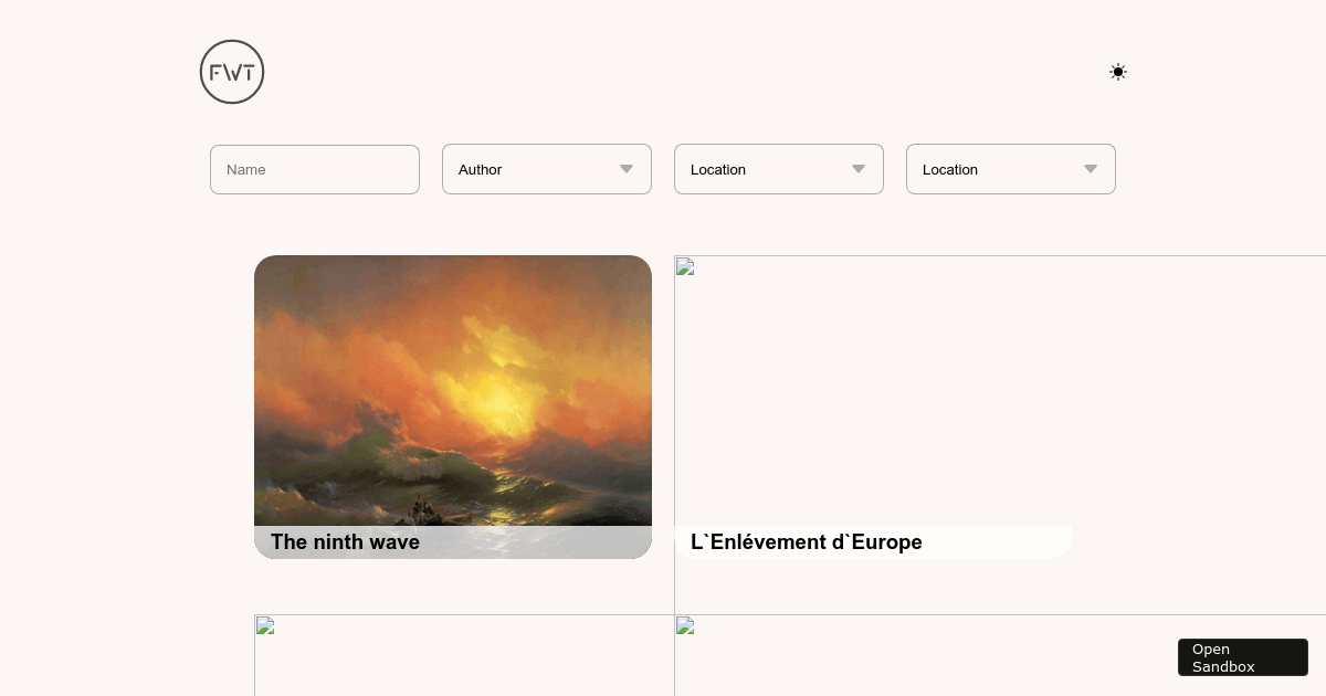 gallery - Codesandbox