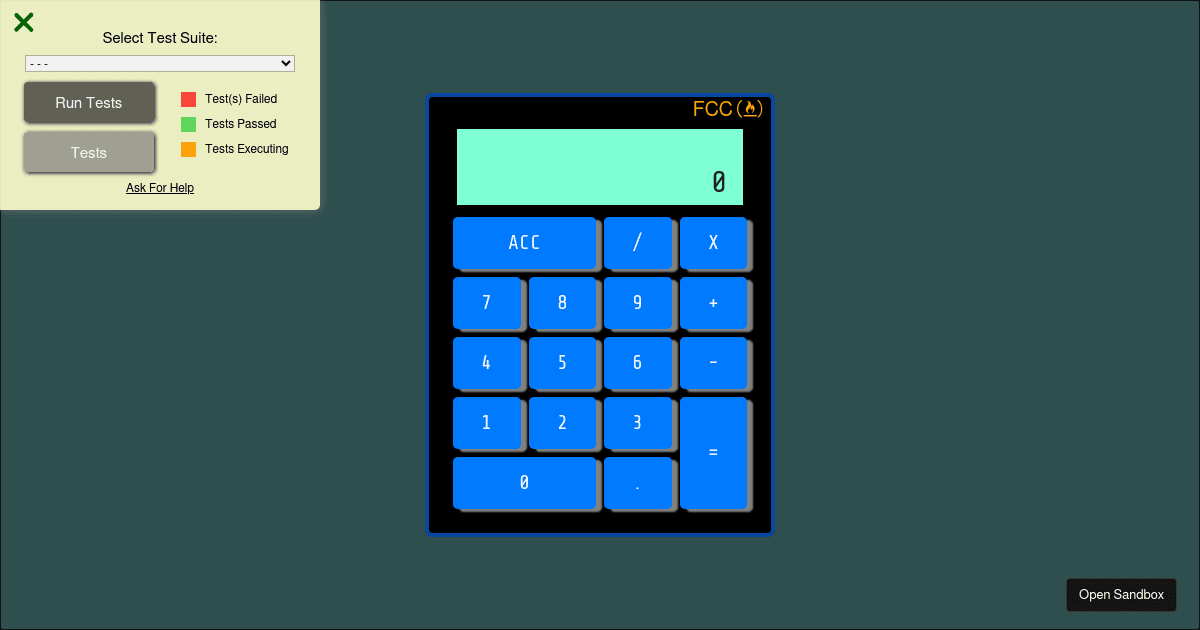 javaScript_calculator - Codesandbox