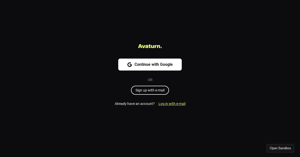 Avaturn plain html - Codesandbox