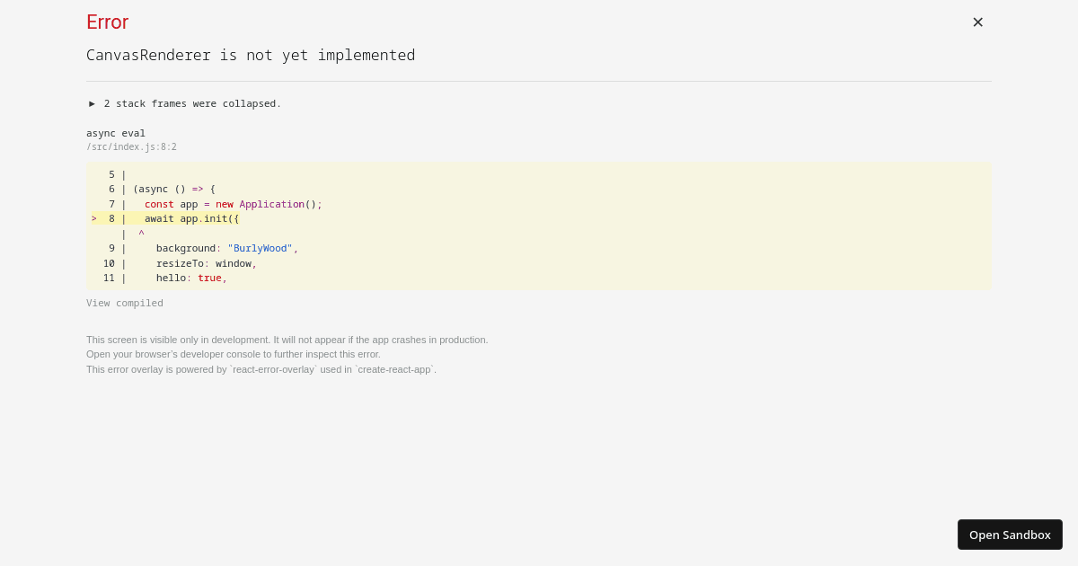 (3) A checkered board with tiles using PixiJS layout (forked) - Codesandbox