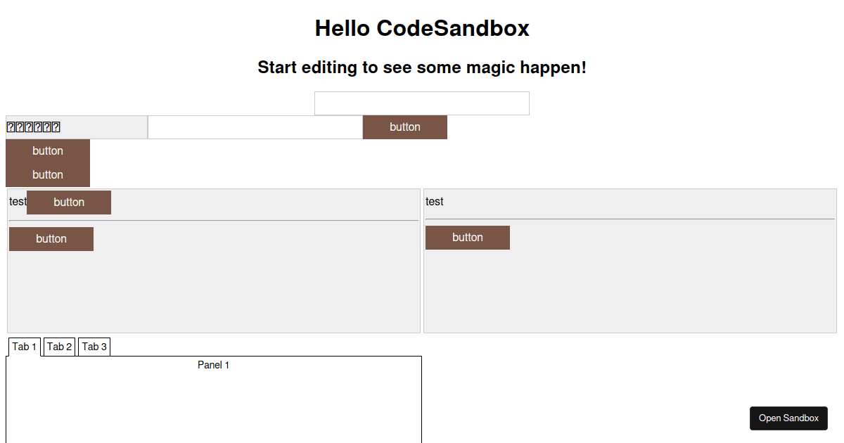 reacttypescript Codesandbox