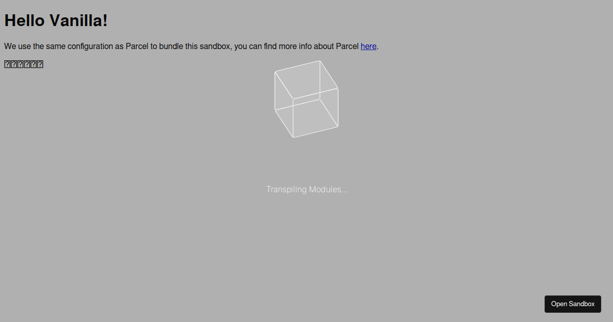 vanilla - Codesandbox
