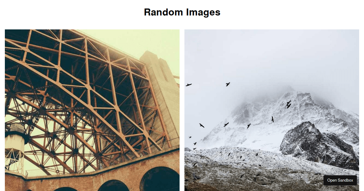 Lazy Loading Images - Codesandbox