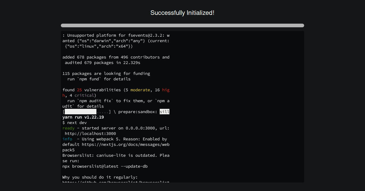 frontend - Codesandbox