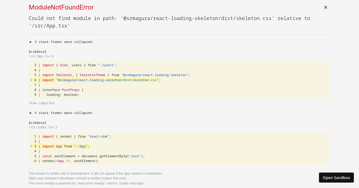 react-loading-skeleton TEST (forked) - Codesandbox