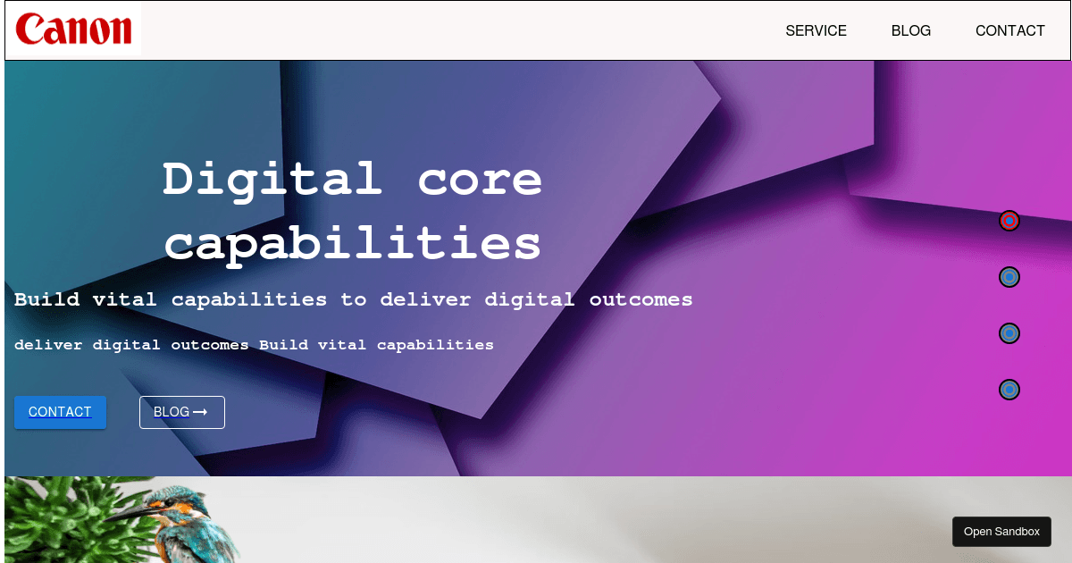 website with responsive - Codesandbox