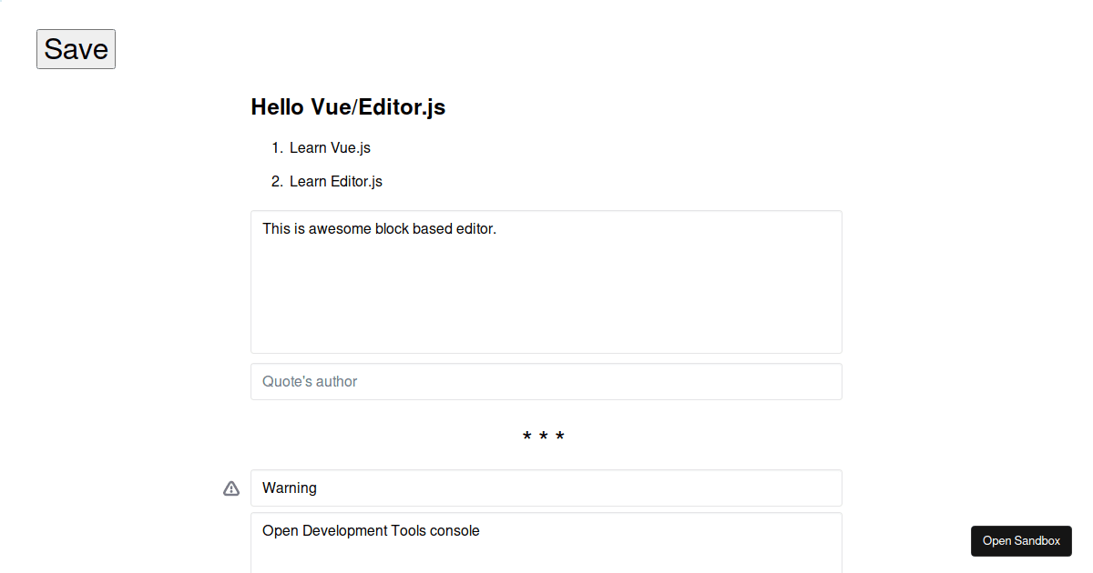 Vue Template (forked) - Codesandbox