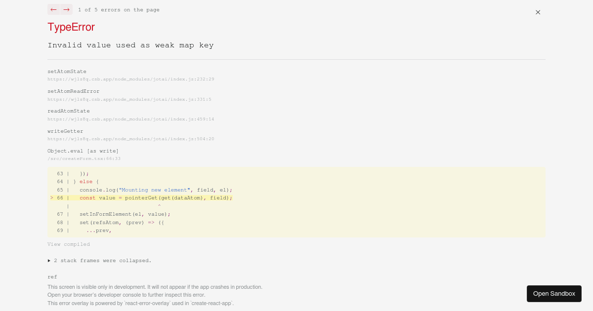 form atom (forked) - Codesandbox