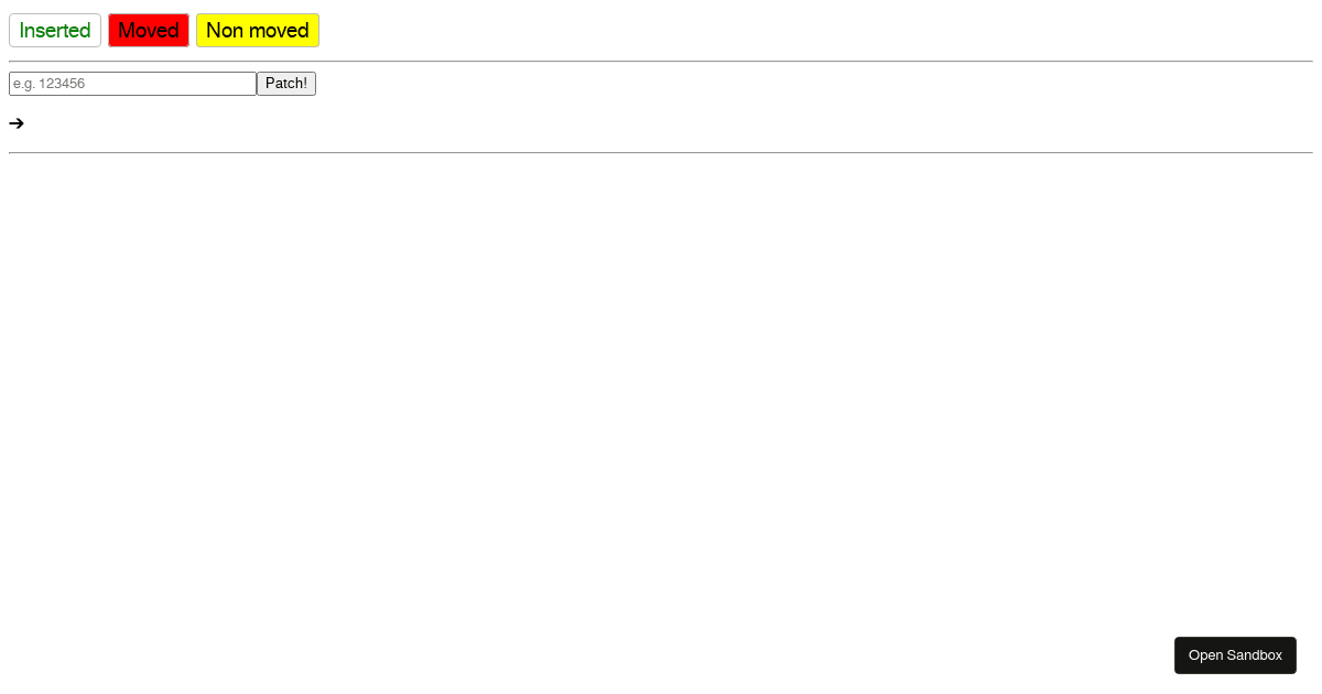 react diff - Codesandbox